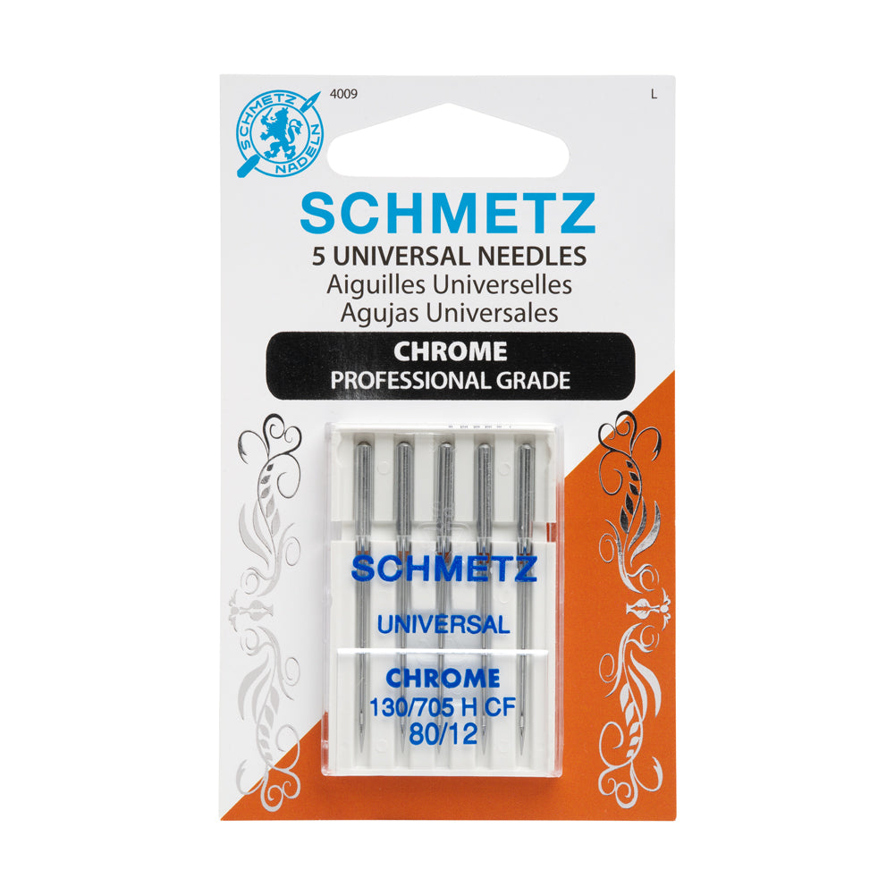 Schmetz Chrome Universal Machine Needles - 80/12 - 5 ct - Joann Fabrics