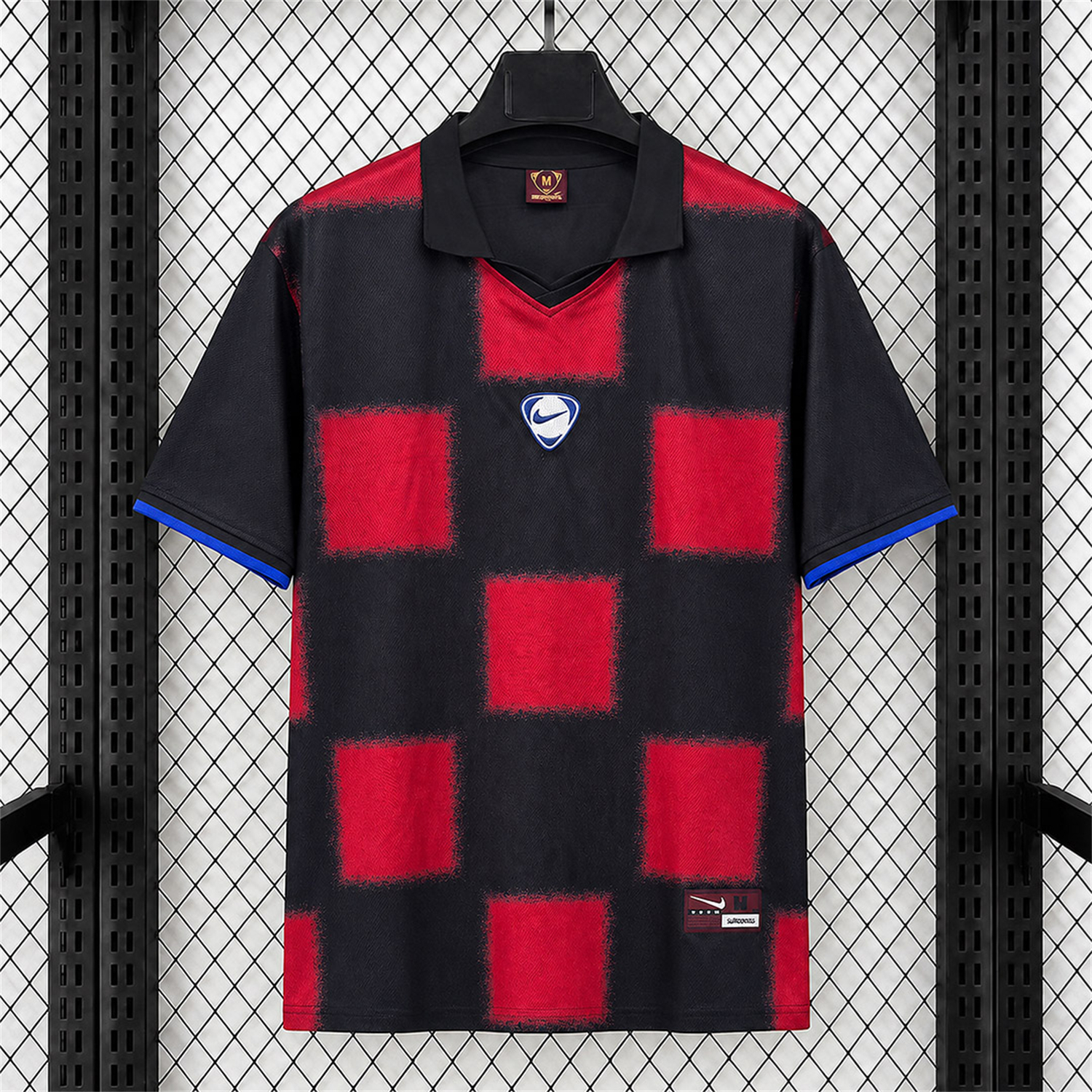 Croatia 2026 x Cactus Jack Total 90 Retro Style Red Black Jersey - Fans Version - UnitedFutballJersey