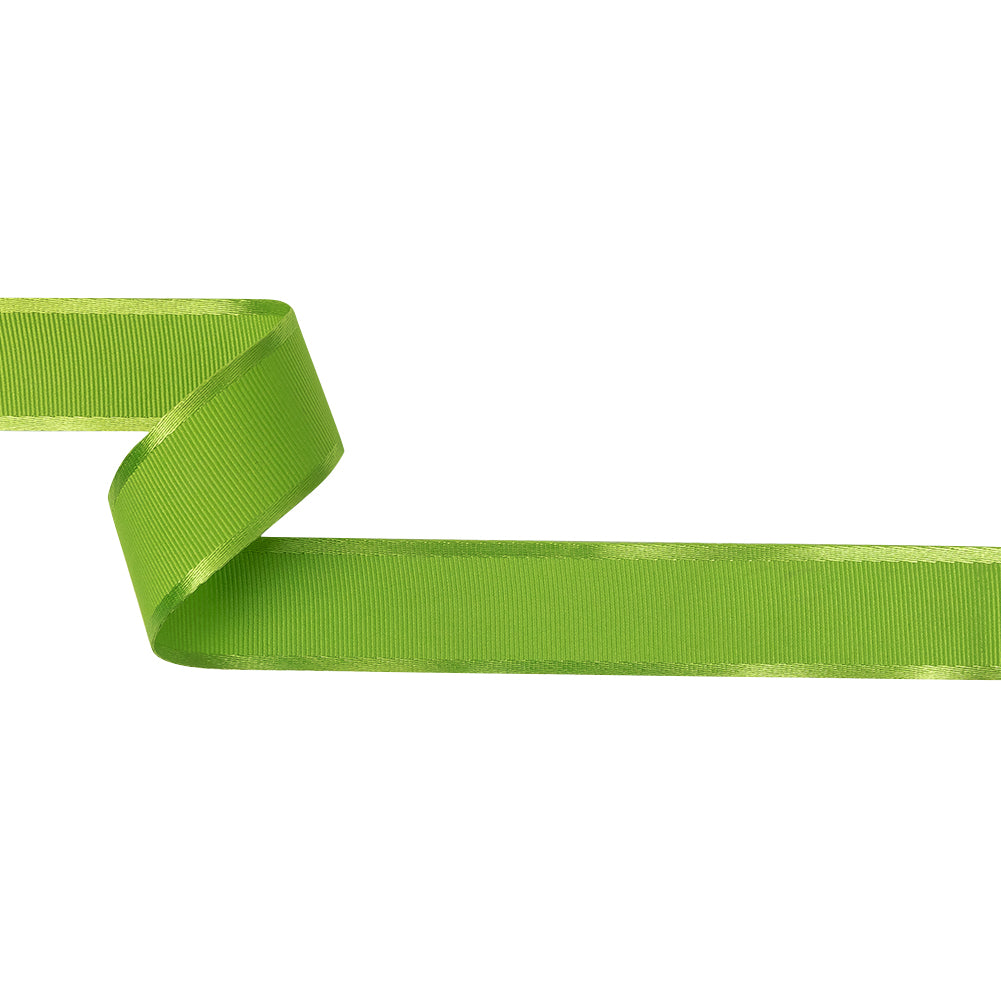 Lime Satin-Edged Grosgrain Ribbon - 1