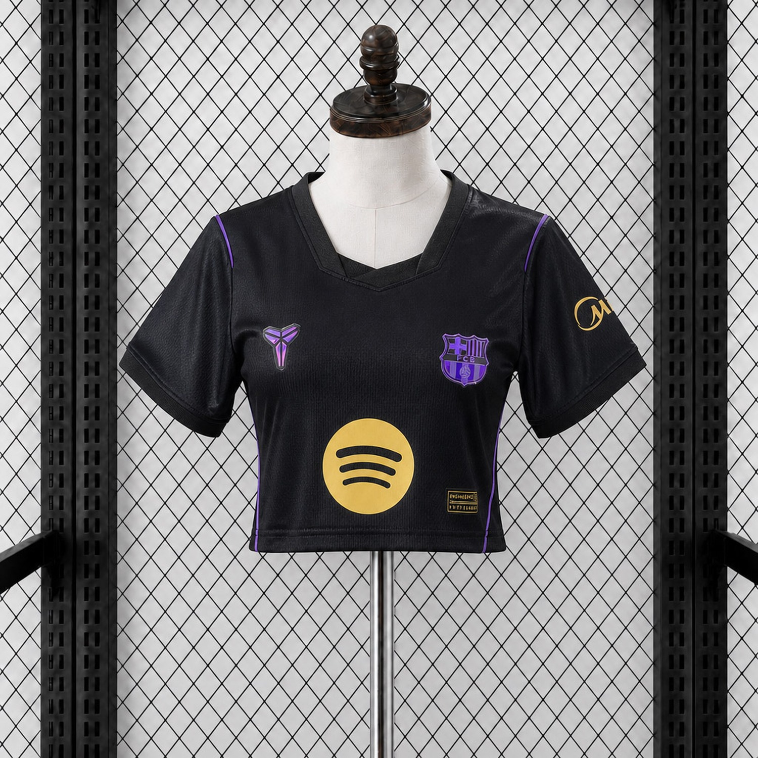 Women's Barcelona 26-27 Away Cropped Jersey - Fans Version - UnitedFutballJersey