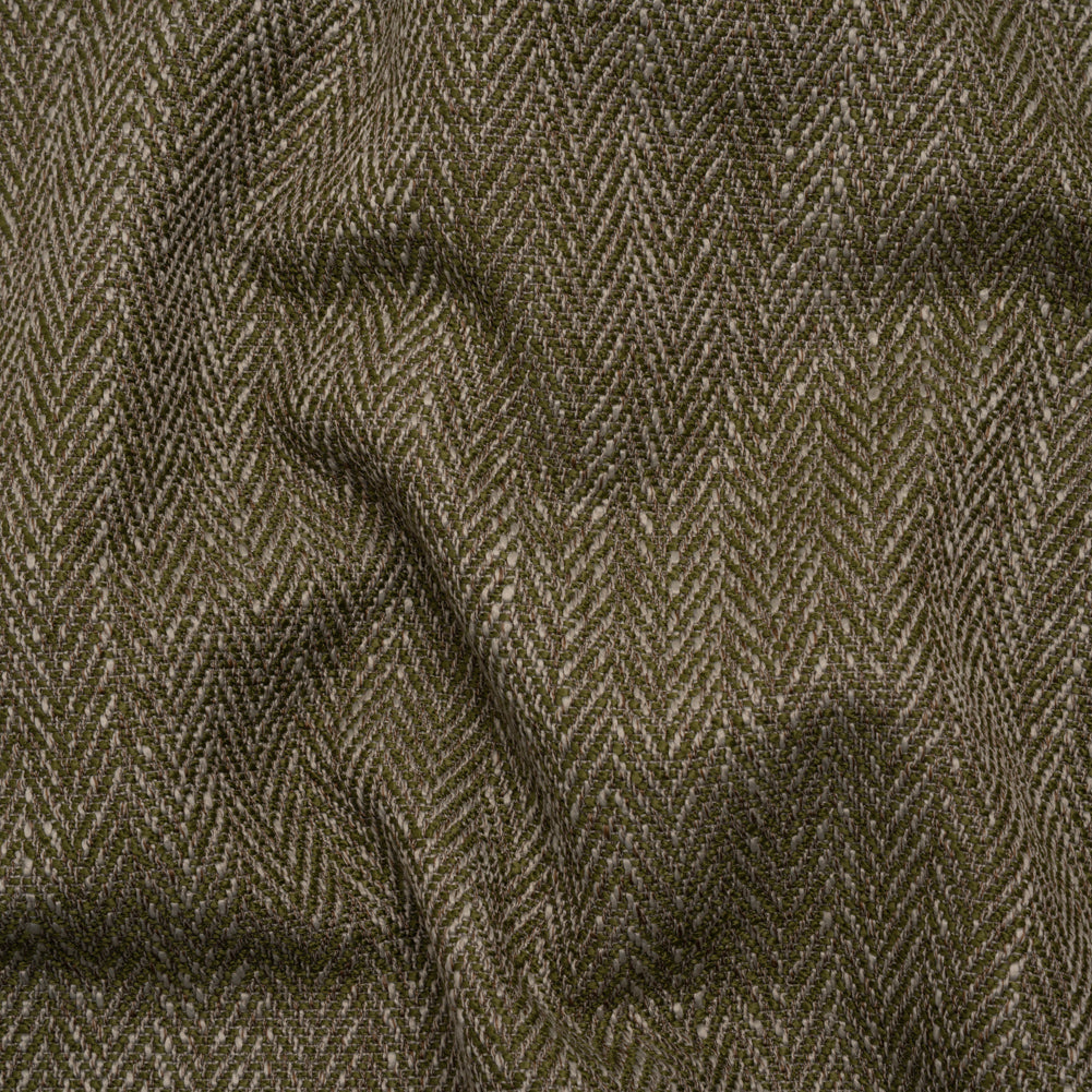Recycled Polyester Home Decor Twill - Moss Herringbone - British Imported - Joann Fabrics