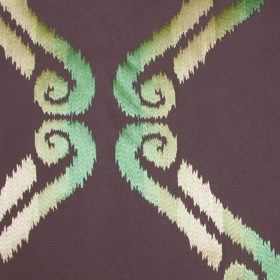 Chocolate/Grass/Citron Swirls Embr & Eyelet - Joann Fabrics