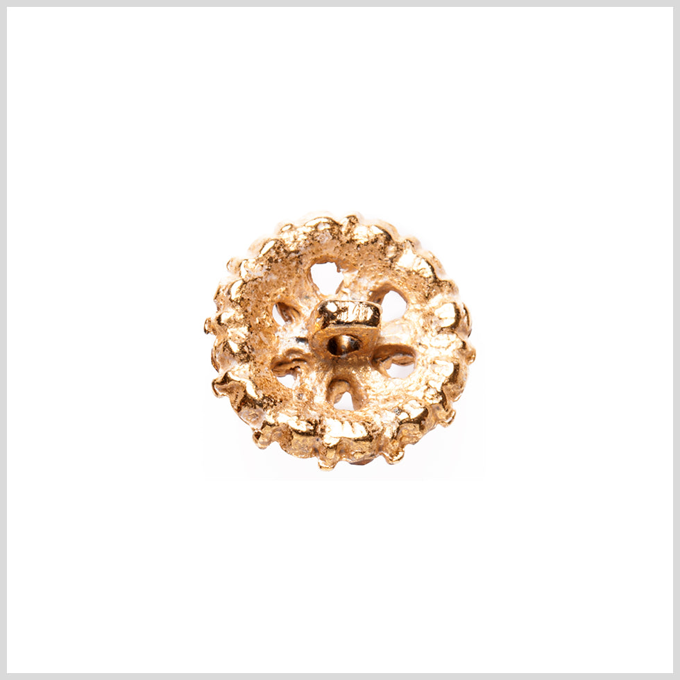 Gold/Purple Rhinestoned Metal Shank Back Button - 22L/14mm - Joann Fabrics