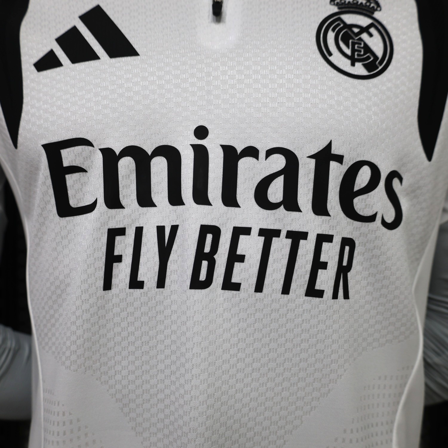 Real Madrid 26-27 White Long Sleeves Training Jersey - Player Version - UnitedFutballJersey