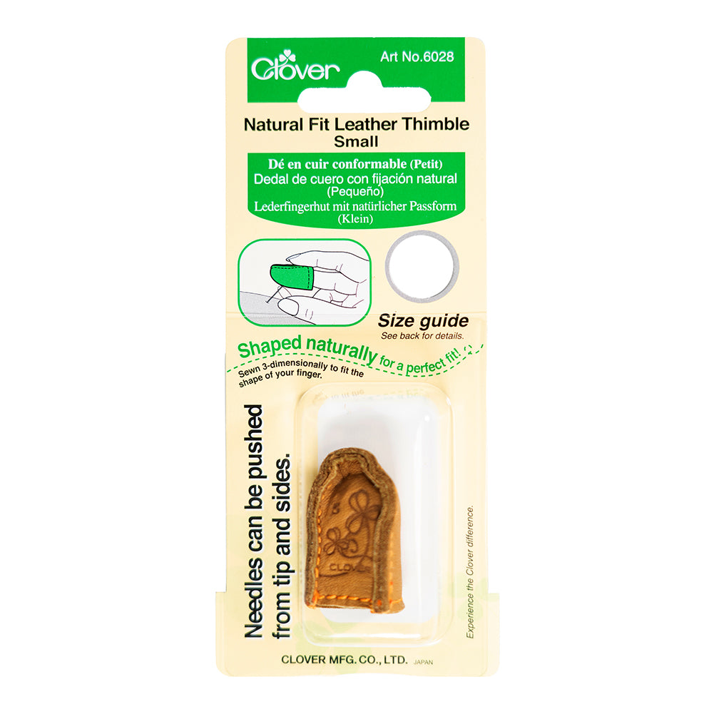 Clover Natural Fit Leather Thimble - Small - Joann Fabrics