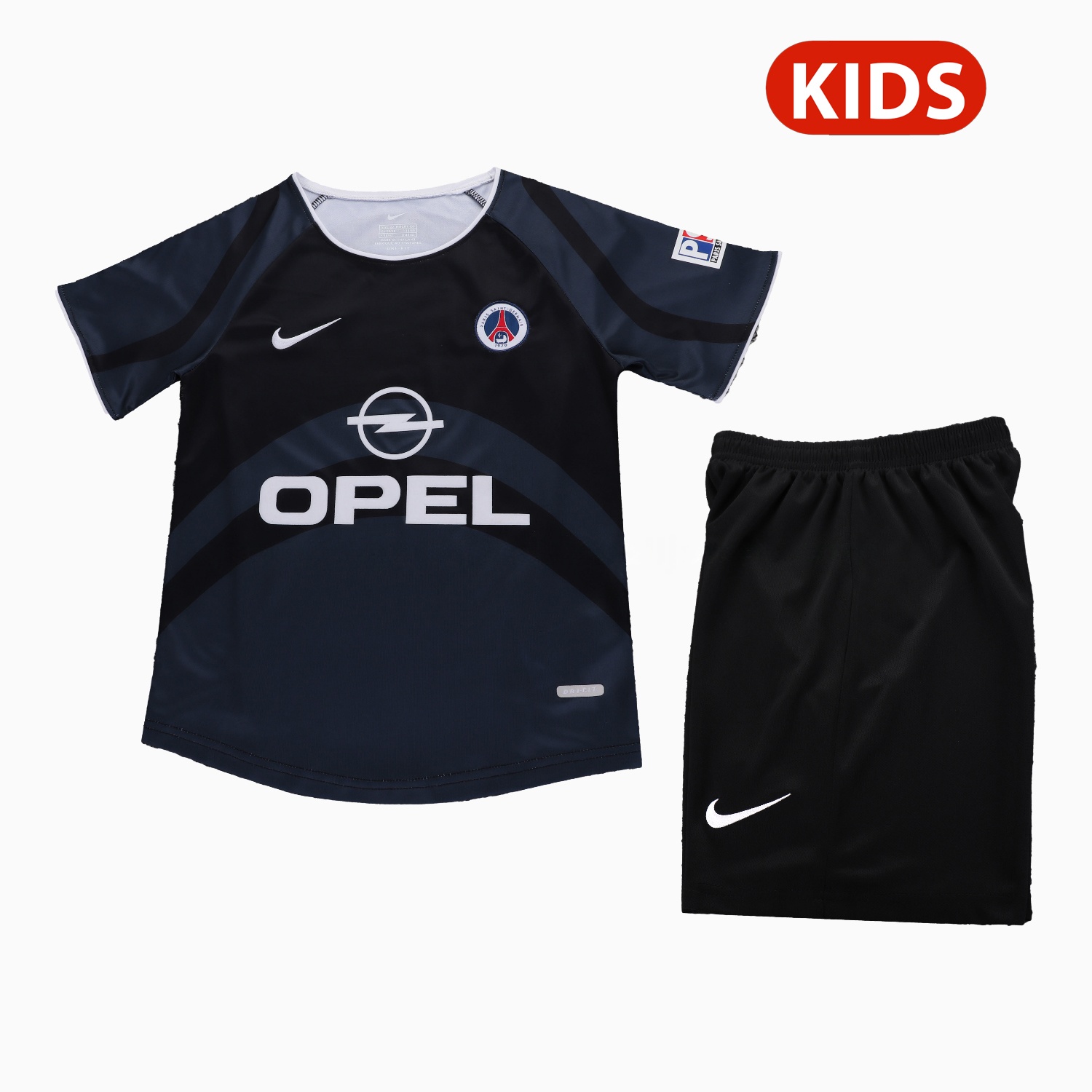 Retro Paris Saint-Germain PSG 2001-02 Third Kids Kit - UnitedFutballJersey