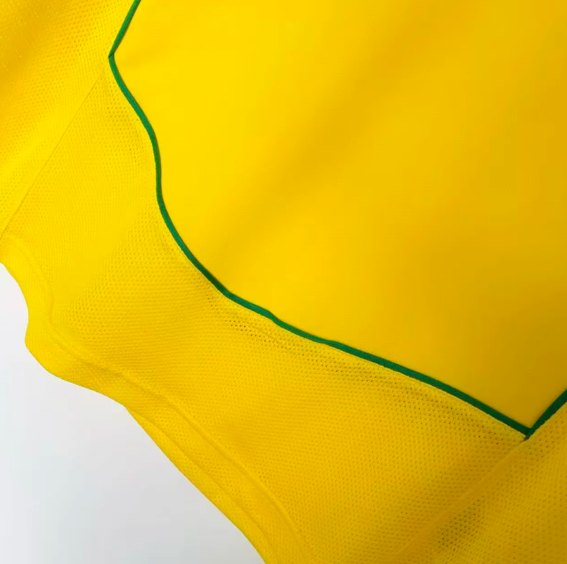 2004 Retro Long Sleeve Brazil Home Football Jersey 1:1 Thai Quality