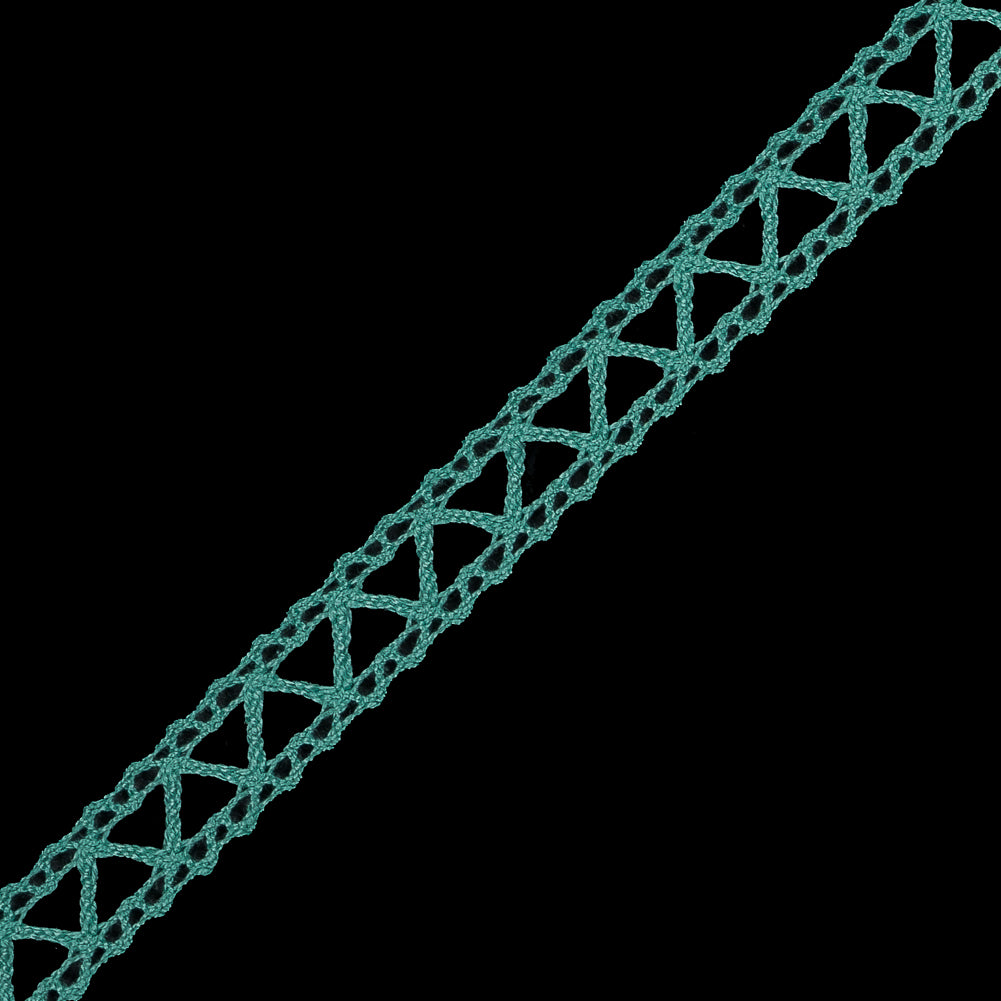 Seafoam European Cotton Crochet Trim - 0.5
