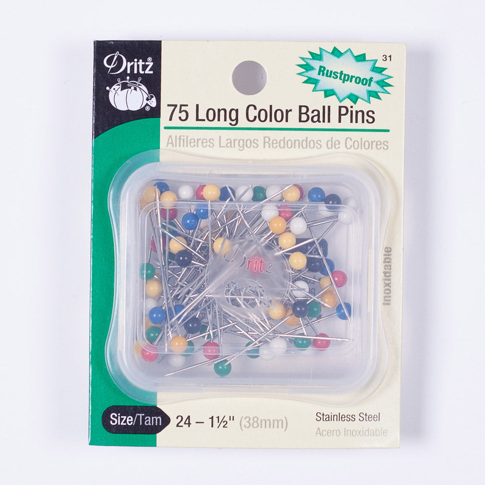 Dritz 75 Long Color Ball Pins - Joann Fabrics