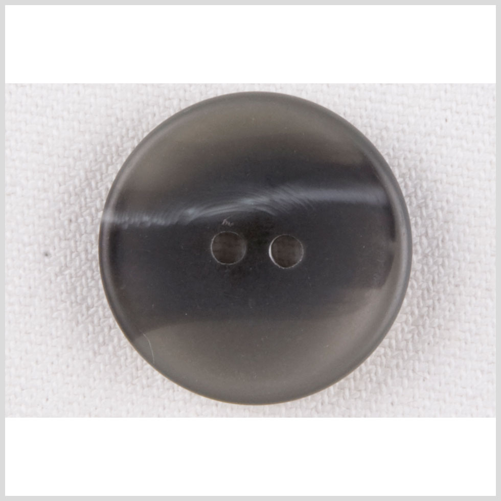 Plastic 2-Hole Button - 24L/15mm - Dish Shaped Charcoal, Gray and White Streaks - Joann Fabrics