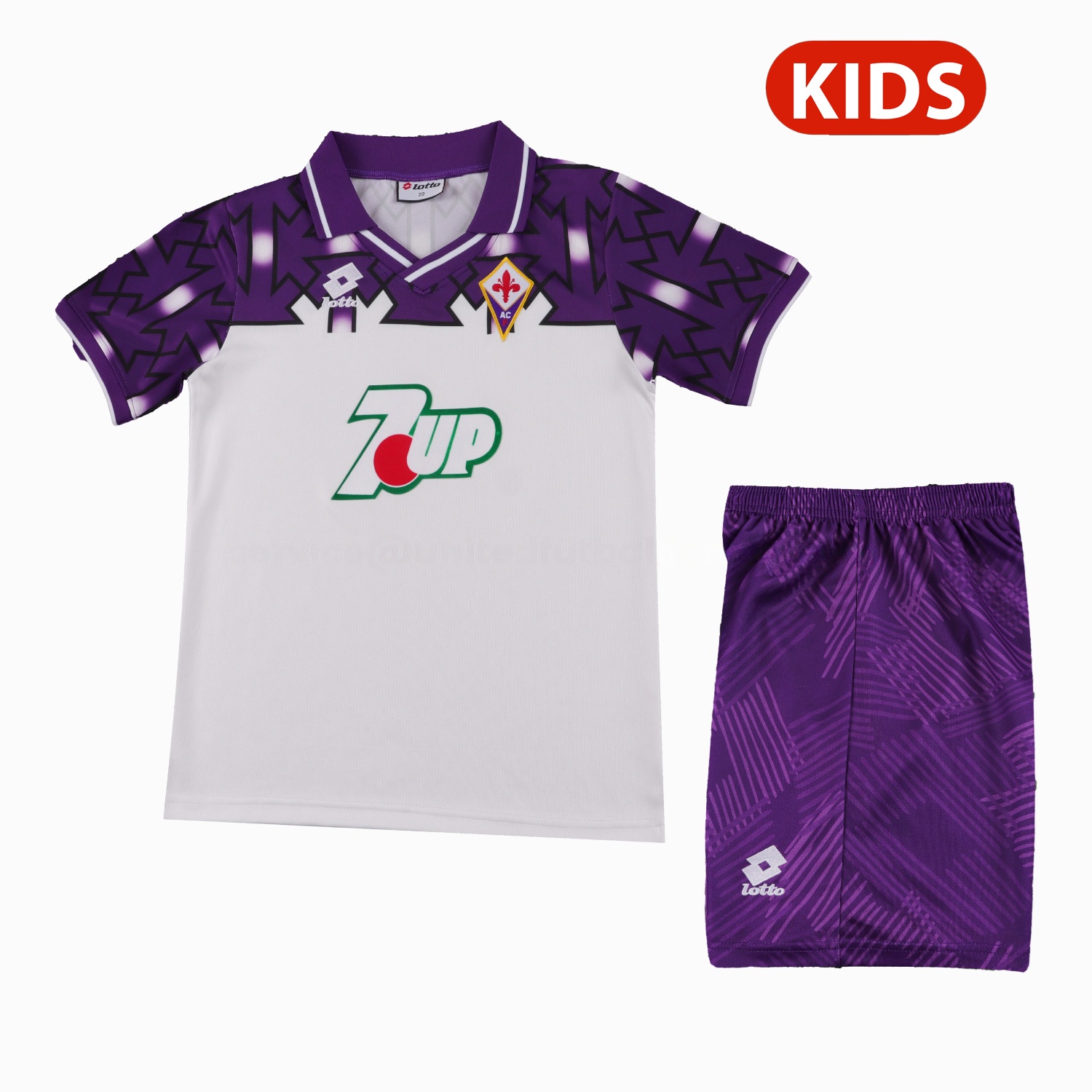 Retro Fiorentina 1992-93 Away Kids Kit - UnitedFutballJersey