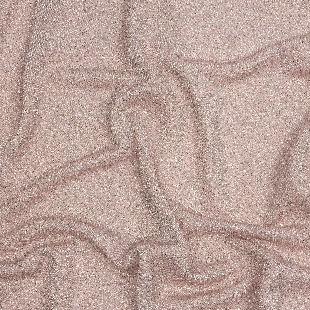 Nylon Knit with All-Over Glitter - Baby Pink - Sun Streams Collection - Joann Fabrics