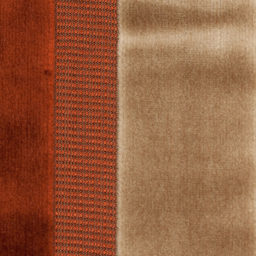 Beige/Rust Striped Velvet - Joann Fabrics