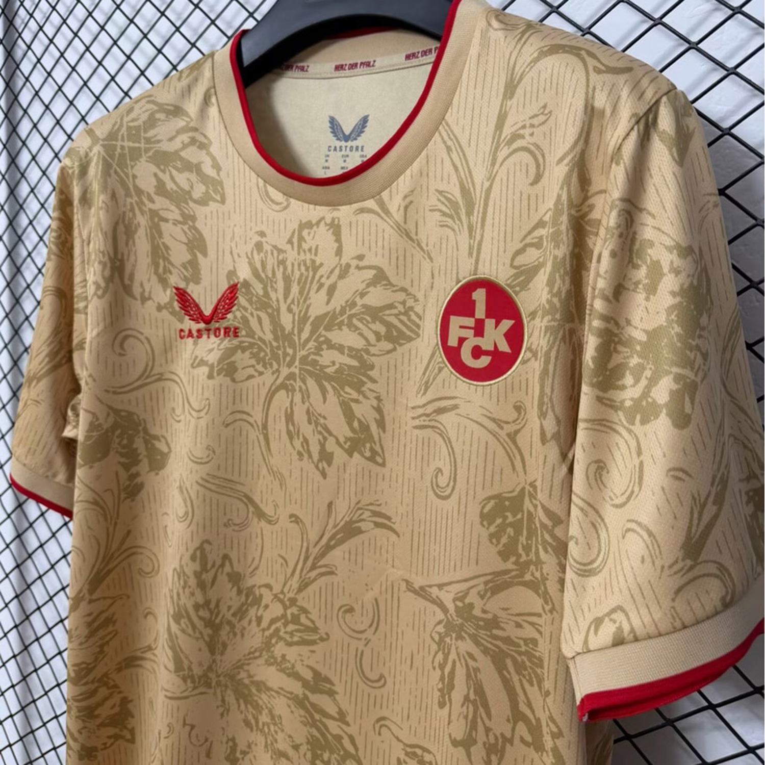 Kaiserslautern 26-27 Beige Floral Special Jersey - Fans Version - UnitedFutballJersey