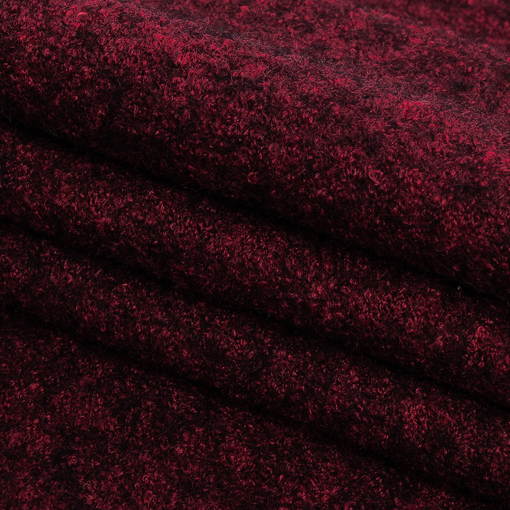 Boiled Wool Coating Fabric - Marbled Windsor Wine Red - Ketil Collection - Joann Fabrics