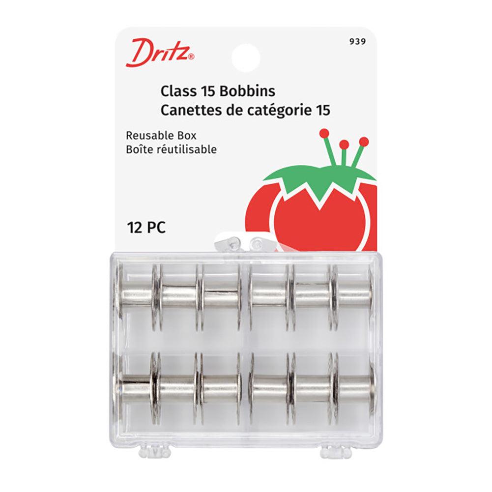 Dritz Box of Class 15 Metal Bobbins - 12ct - Joann Fabrics