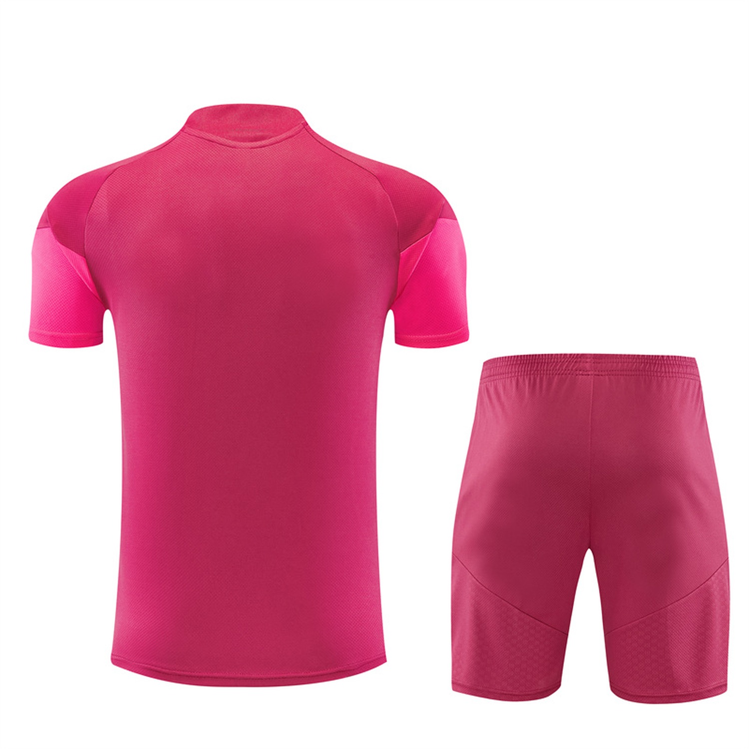 Real Madrid 26-27 Kids Short-Sleeve Training Set - Rose Red Top & Rose Red Shorts - UnitedFutballJersey