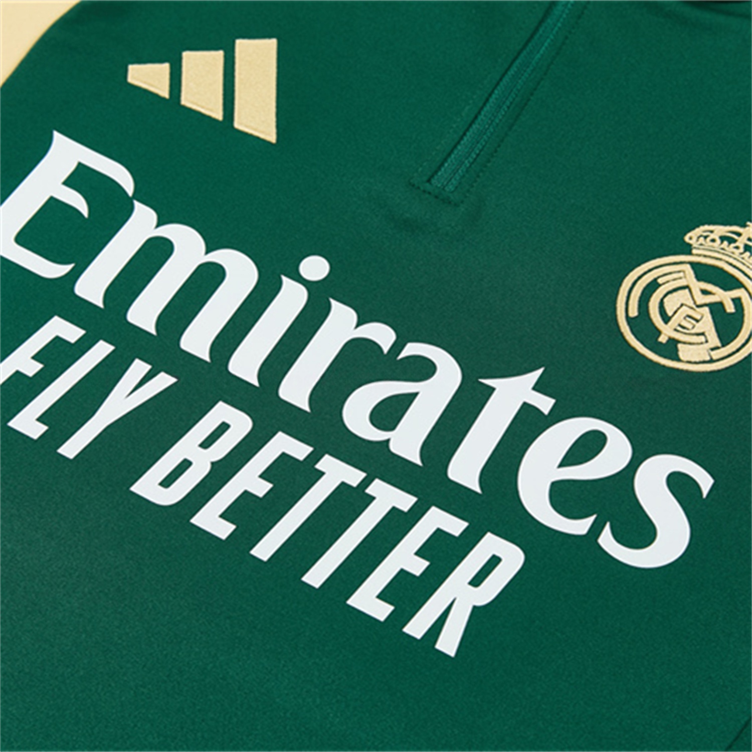 Real Madrid 26-27 Kids Long Sleeves Training Set - Green Top And Green Pants - UnitedFutballJersey
