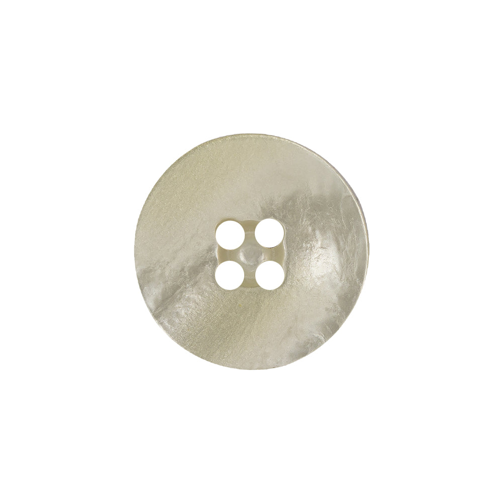 Ivory Iridescent Four Hole Smooth Top Plastic Button - 32L/20mm - Joann Fabrics