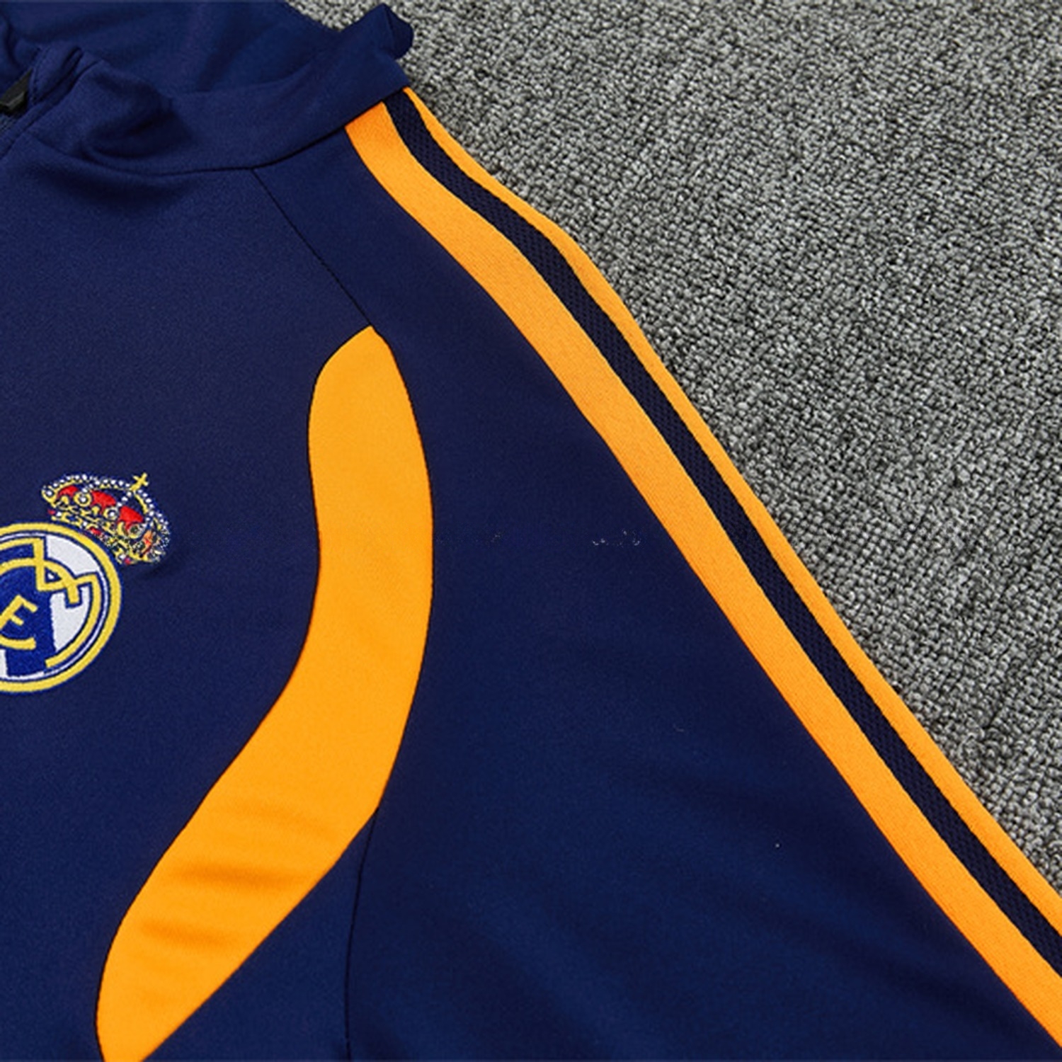 Real Madrid 26-27 Long Sleeve Training Set - Deep Blue Top & Deep Blue Pants - UnitedFutballJersey