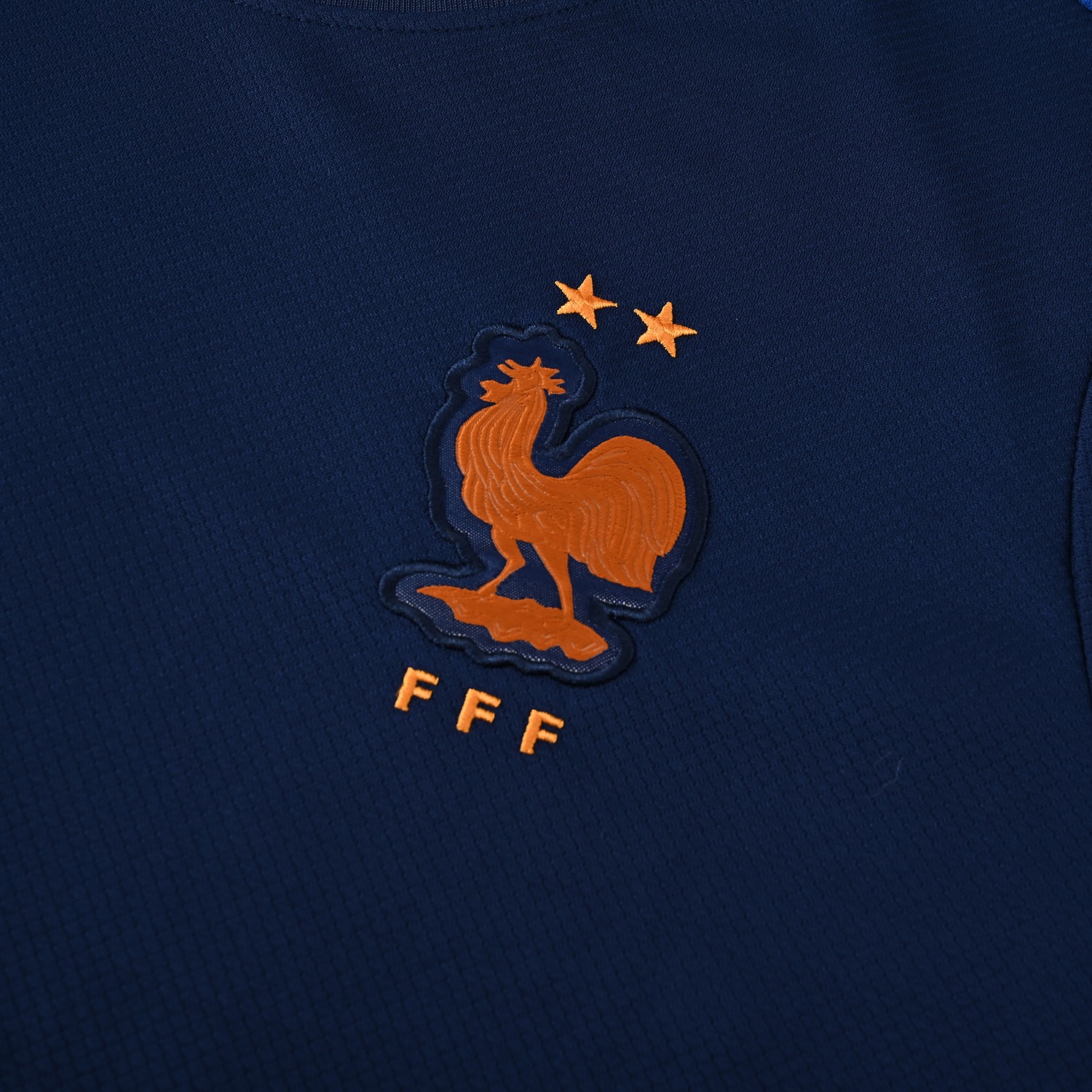 France 2026 Short-Sleeve Training Set - Deep Blue Top & Deep Blue Shorts - UnitedFutballJersey
