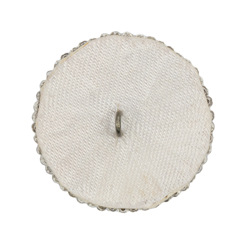 Vintage Silver Lined Beaded Shank Back Button - 50L/32mm - Joann Fabrics