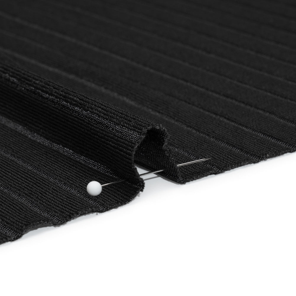 Stretch Polyester 3x10 Rib Knit - Caviar Black - Joann Fabrics