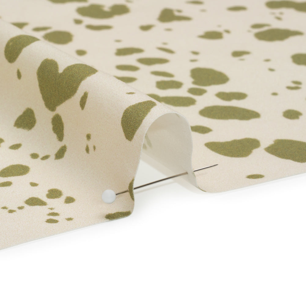 Mood Exclusive Green Fire Dogs Stretch Cotton Poplin - Joann Fabrics