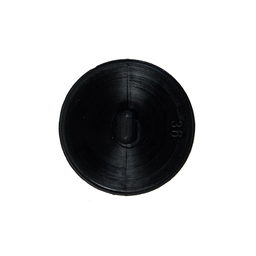 Italian Black Beveled Shank Back Button - 36L/23mm - Joann Fabrics