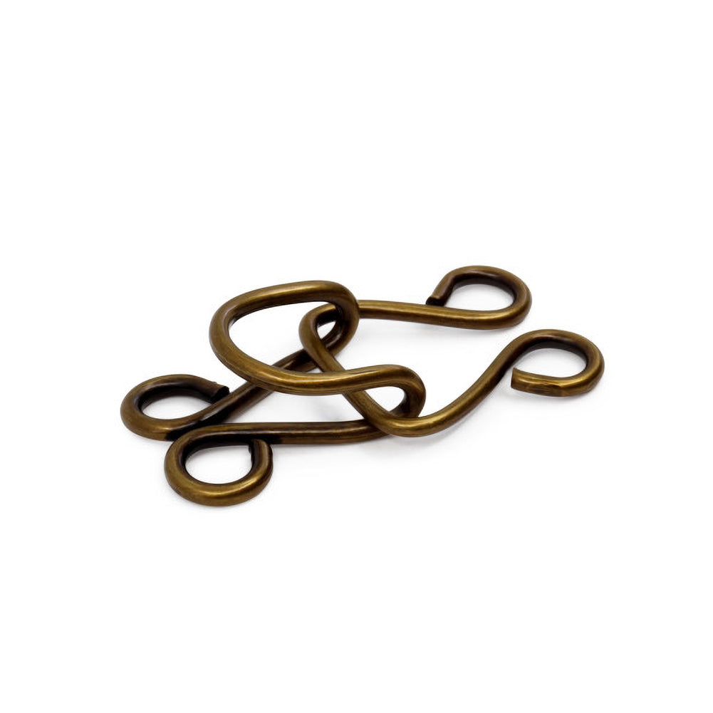 Dritz Extra-Large Hooks & Eyes - Antique Brass - 3 Sets - Joann Fabrics