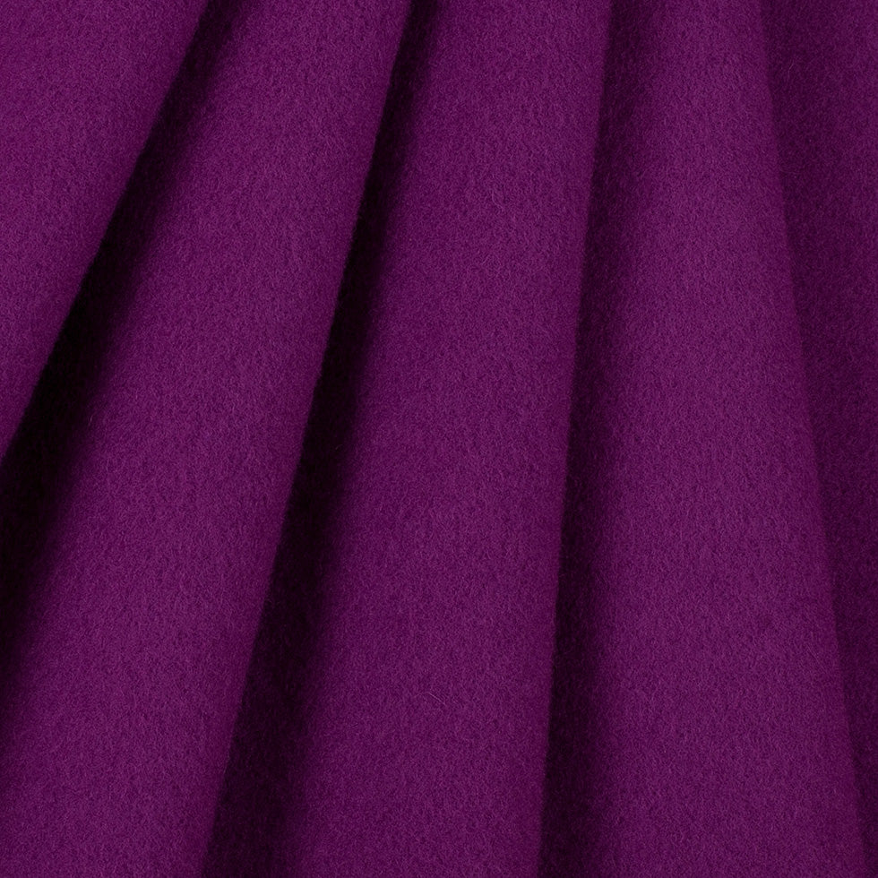 Wool and Cashmere Coating Made in Italy - Purple - Alberini Collection - Joann Fabrics