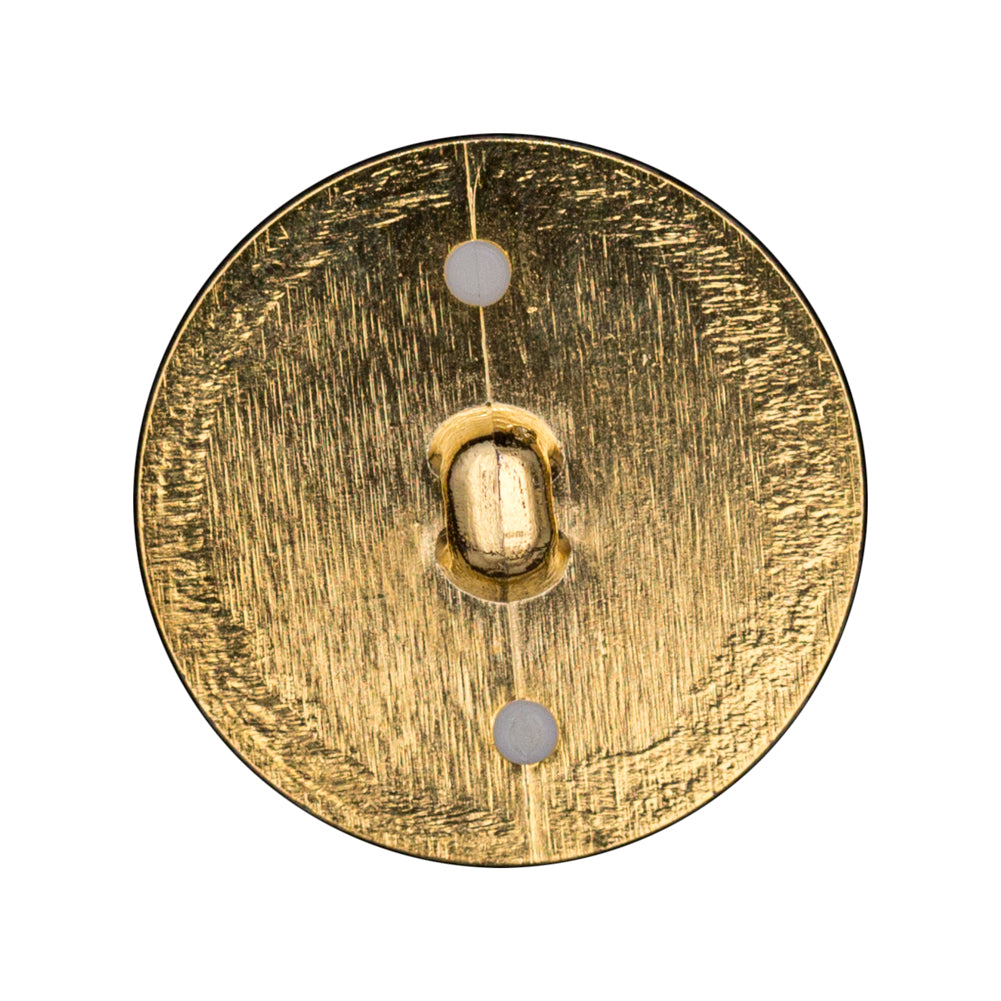 Italian White and Gold 2-Piece Plastic Shank Back Button - 45L/29mm - Joann Fabrics
