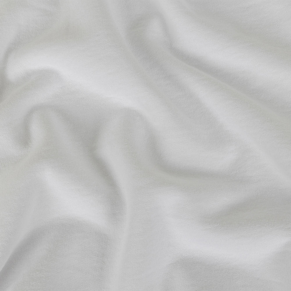 Cotton Fleece Backed Jersey - White - Leida Collection - Joann Fabrics