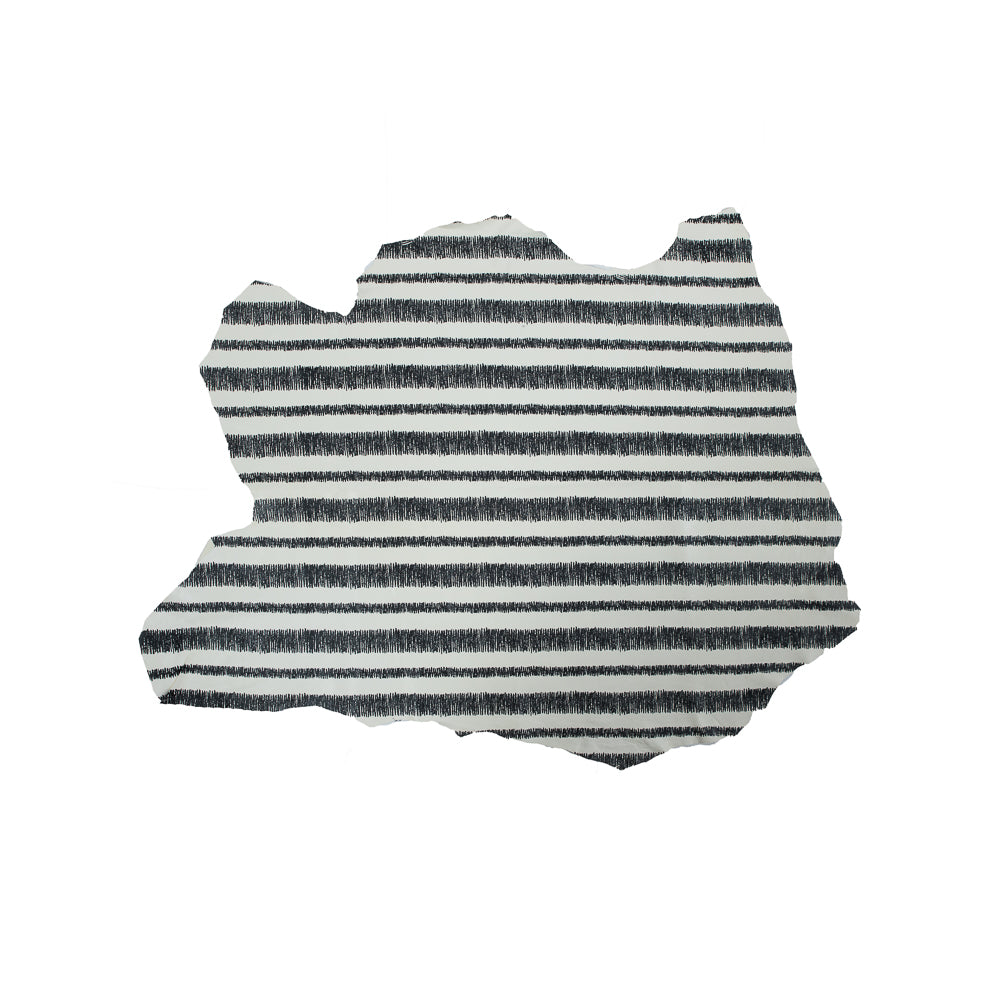 Phillip Lim Small Ivory and Black Striped Digitally Printed Lamb Leather - Joann Fabrics