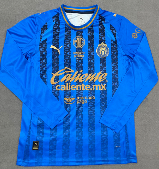 2025/2026 Long Sleeve Chivas Third Away Football Jersey 1:1 Thai Quality