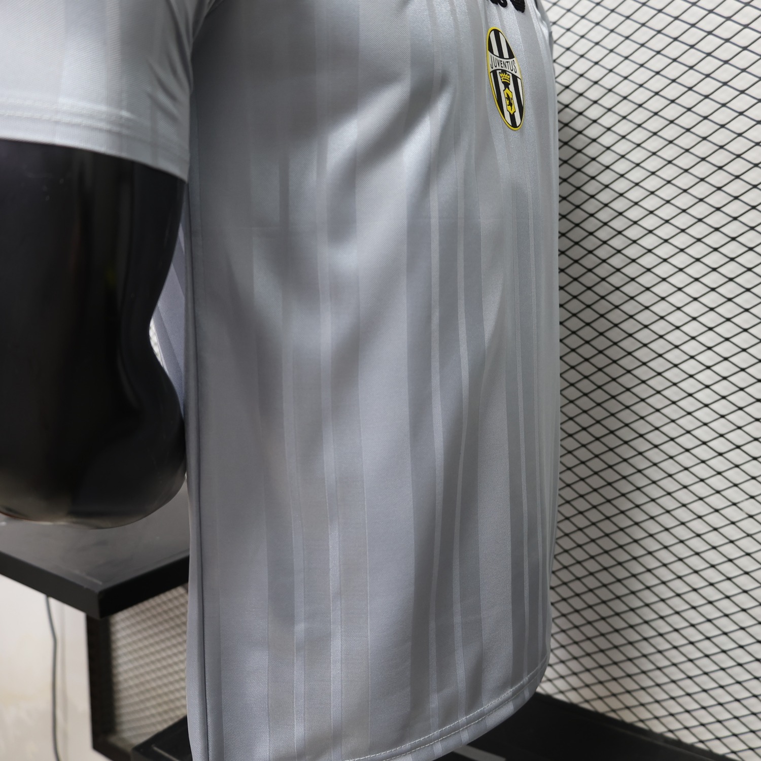 Juventus 26-27 Grey Black Retro Style Casual Jersey - Player Version - UnitedFutballJersey