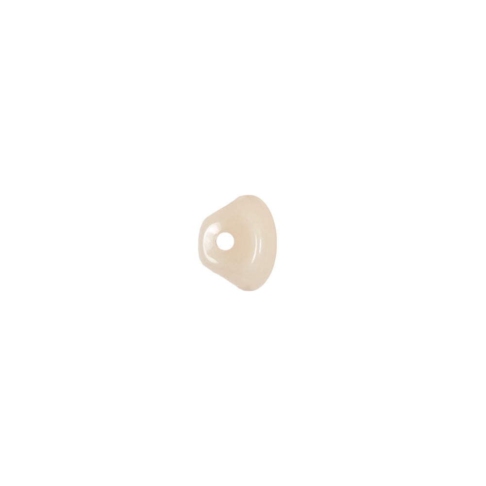 European Beige Half Domed Self Black Glass Button - 12L/7.5mm - Joann Fabrics
