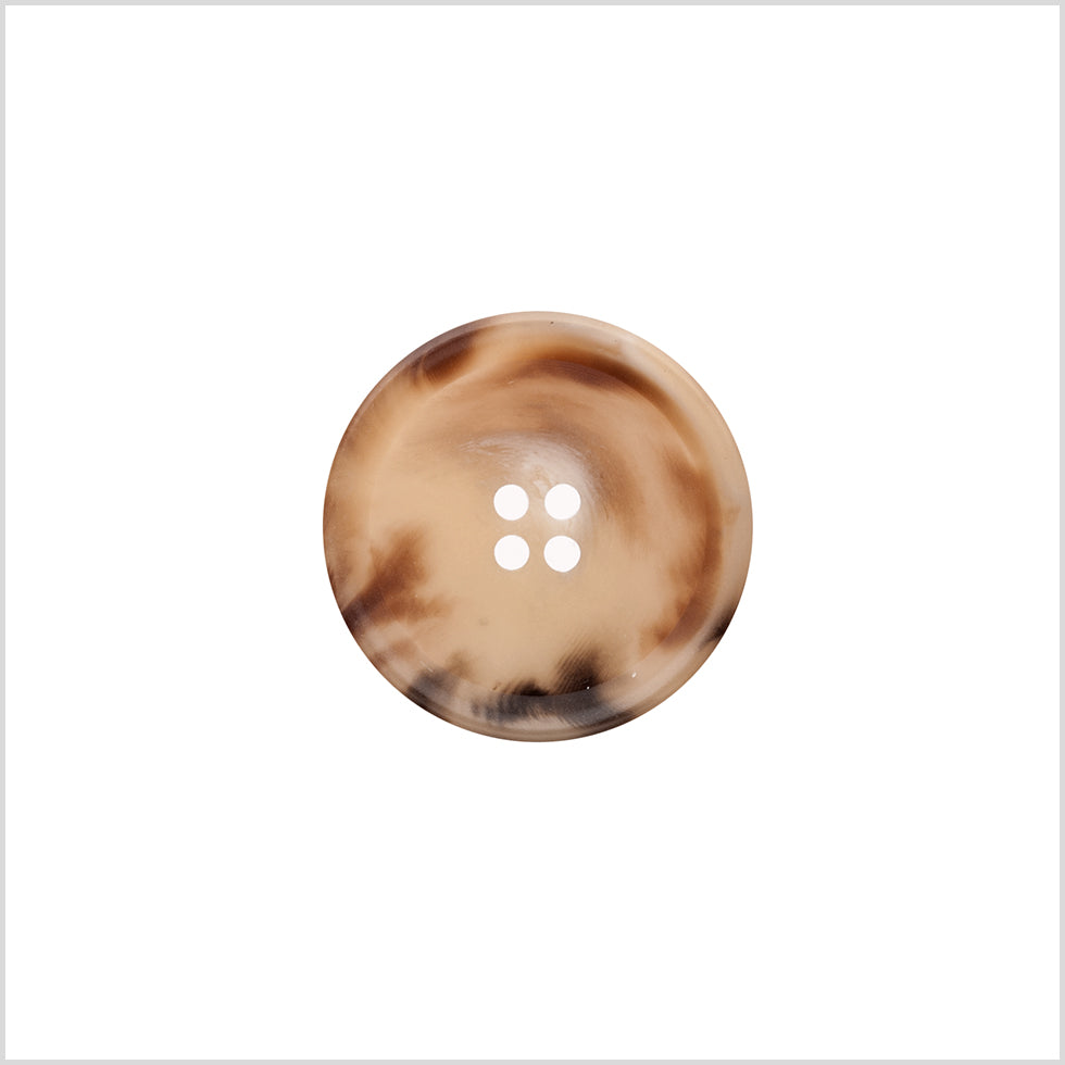 Italian Matte Light Brown Rimmed 4-Hole Button - 36L/23mm - Joann Fabrics