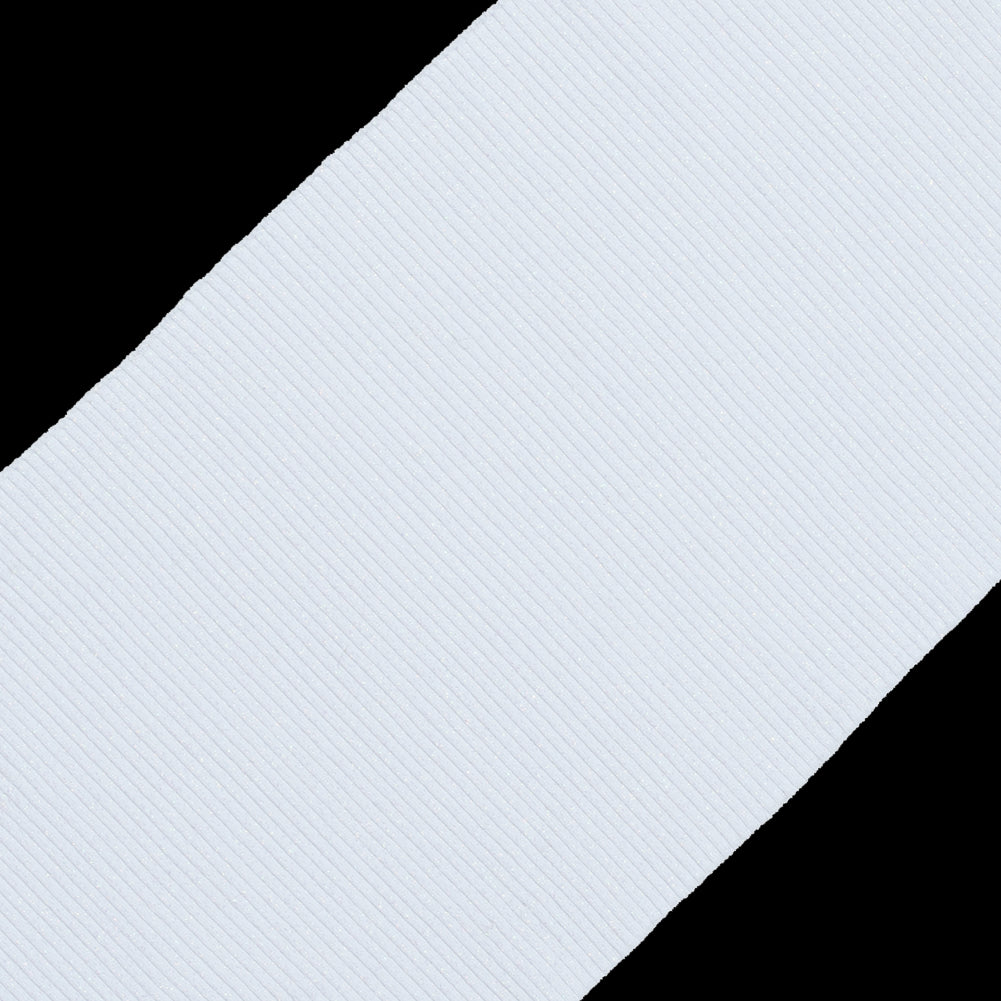 White Sparkle Rib Knit Trim - 7