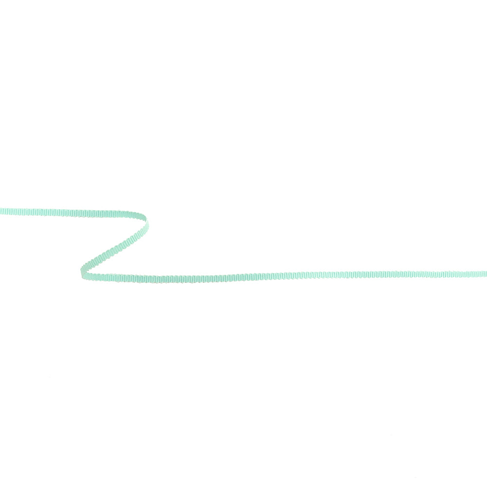 Fair Aqua Green Petersham Grosgrain Ribbon - 0.125