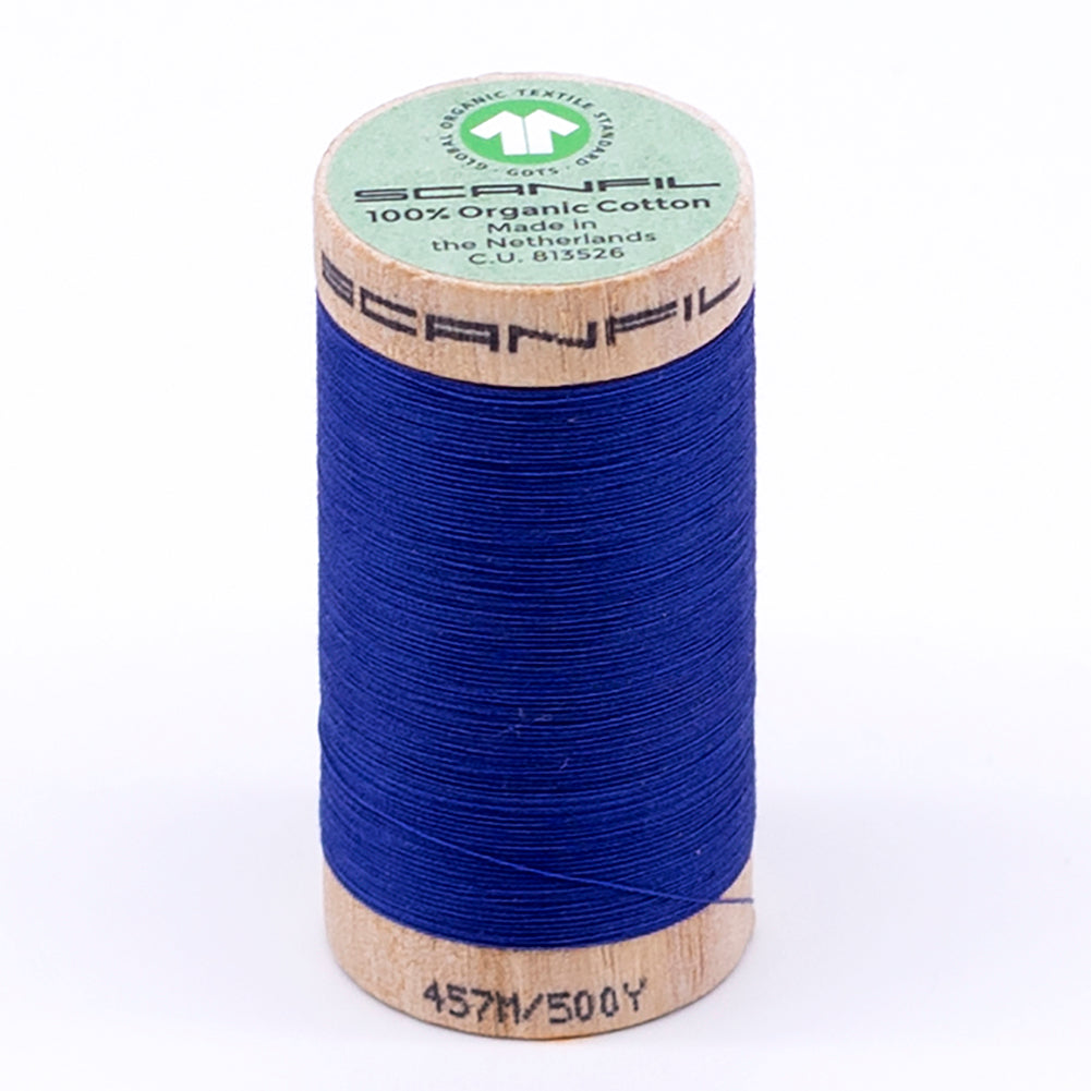 SCANFIL® 50wt Organic Pima Cotton Thread 500 yds - 4817 Nautical Blue - Joann Fabrics