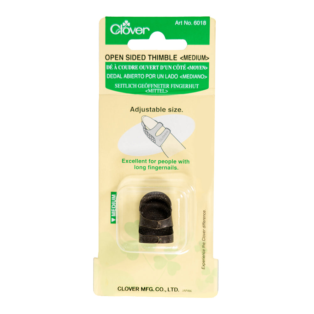 Clover Open Sided Metal Thimble - Medium - Joann Fabrics