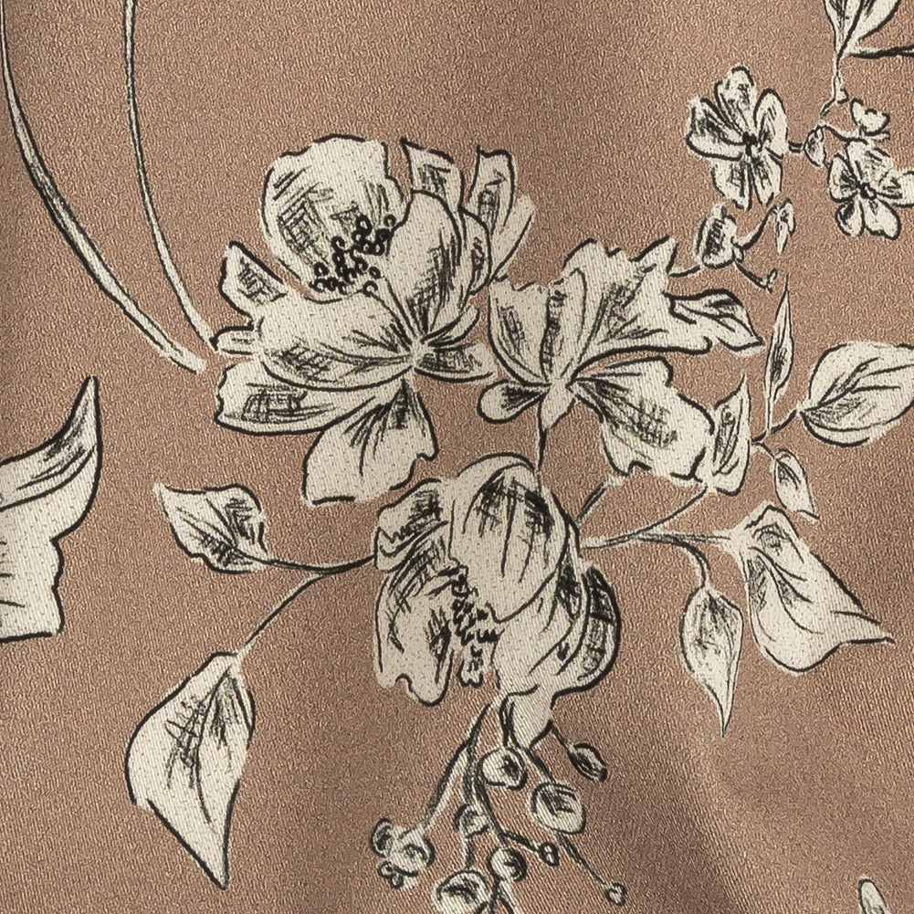 Mood Exclusive Tan Organic Delineation Stretch Cotton Sateen - Joann Fabrics