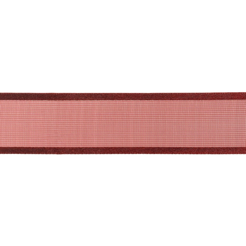 Sheer Ribbon with Double Faced Satin Edges - 1