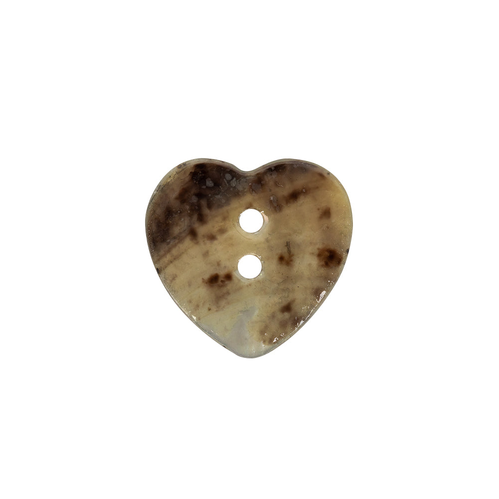 Italian Silver Heart-Shaped Shell Button - 32L/20mm - Joann Fabrics