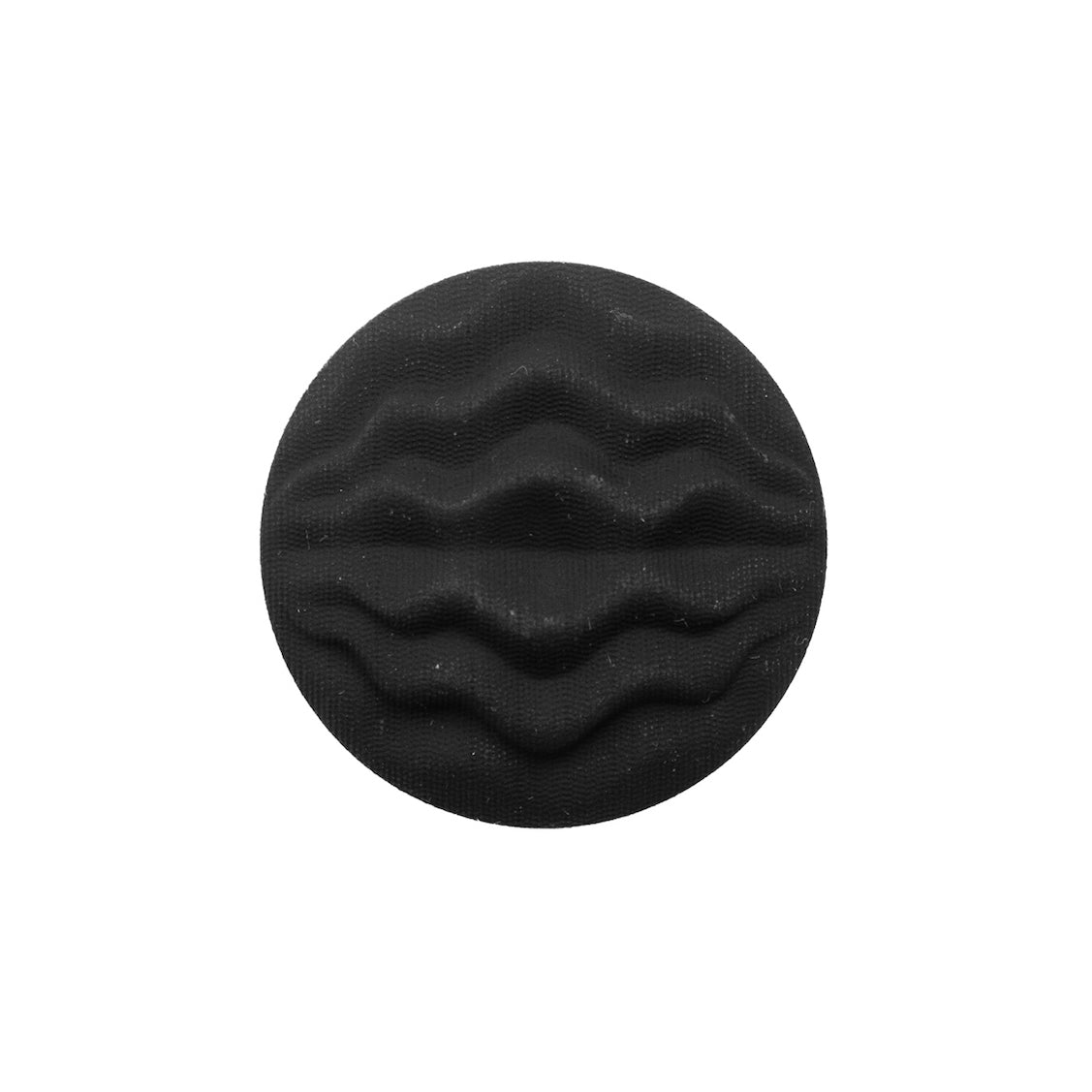 Italian Black Wavy-Textured Plastic Shank Back Button - 36L/23mm - Joann Fabrics