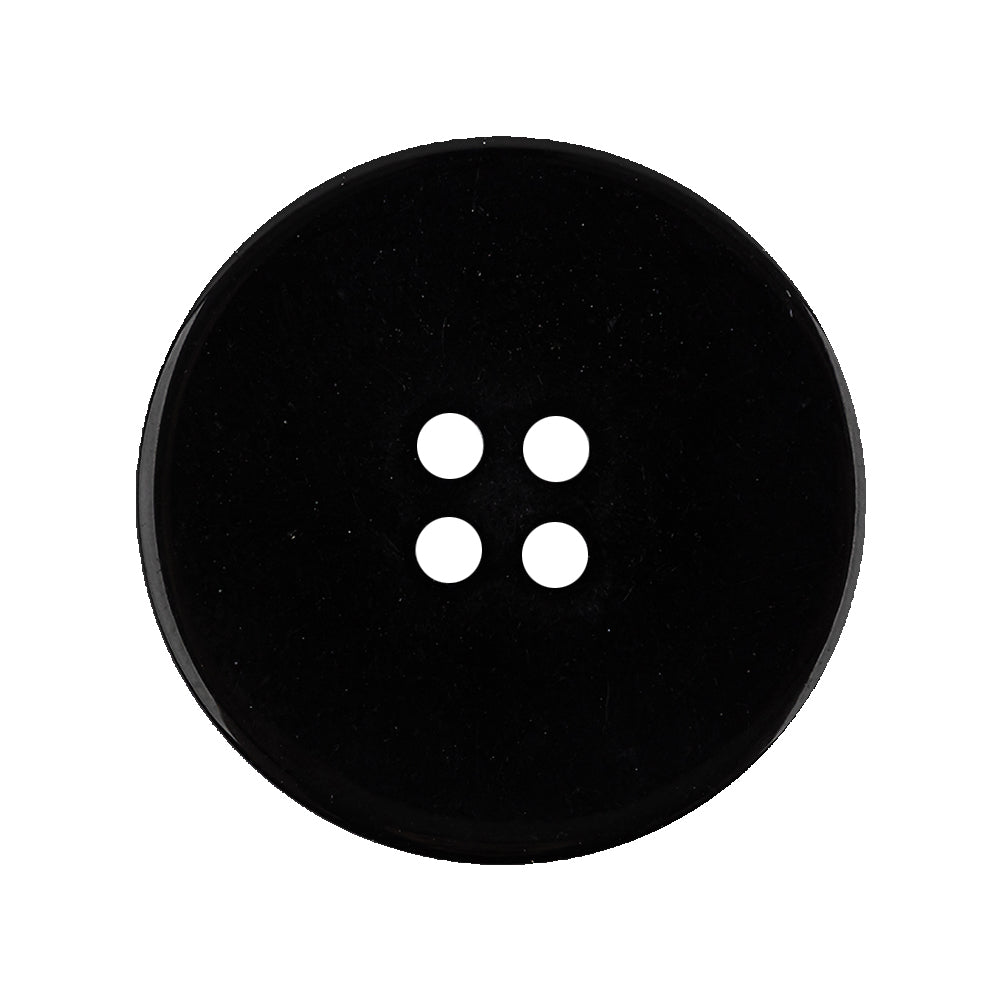 Italian Black Dome Shaped Dimensional 4-Hole Button - 44L/28mm - Joann Fabrics