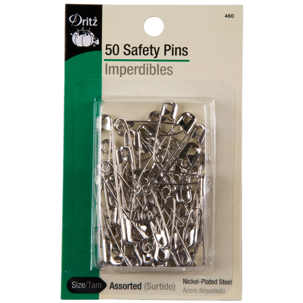 Dritz Assorted Size 00, 1, 2 & 3 Safety Pins - 50ct - Joann Fabrics