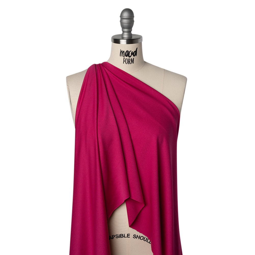 Stretch Polyester Crepe Knit - Magenta - Designer Deadstock - Joann Fabrics