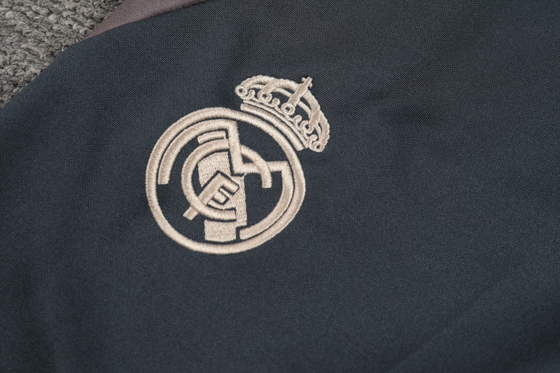 2024/2025 Real Madrid Pink Half-Pull Training Suit Football Shirt 1:1 Thai Quality Set